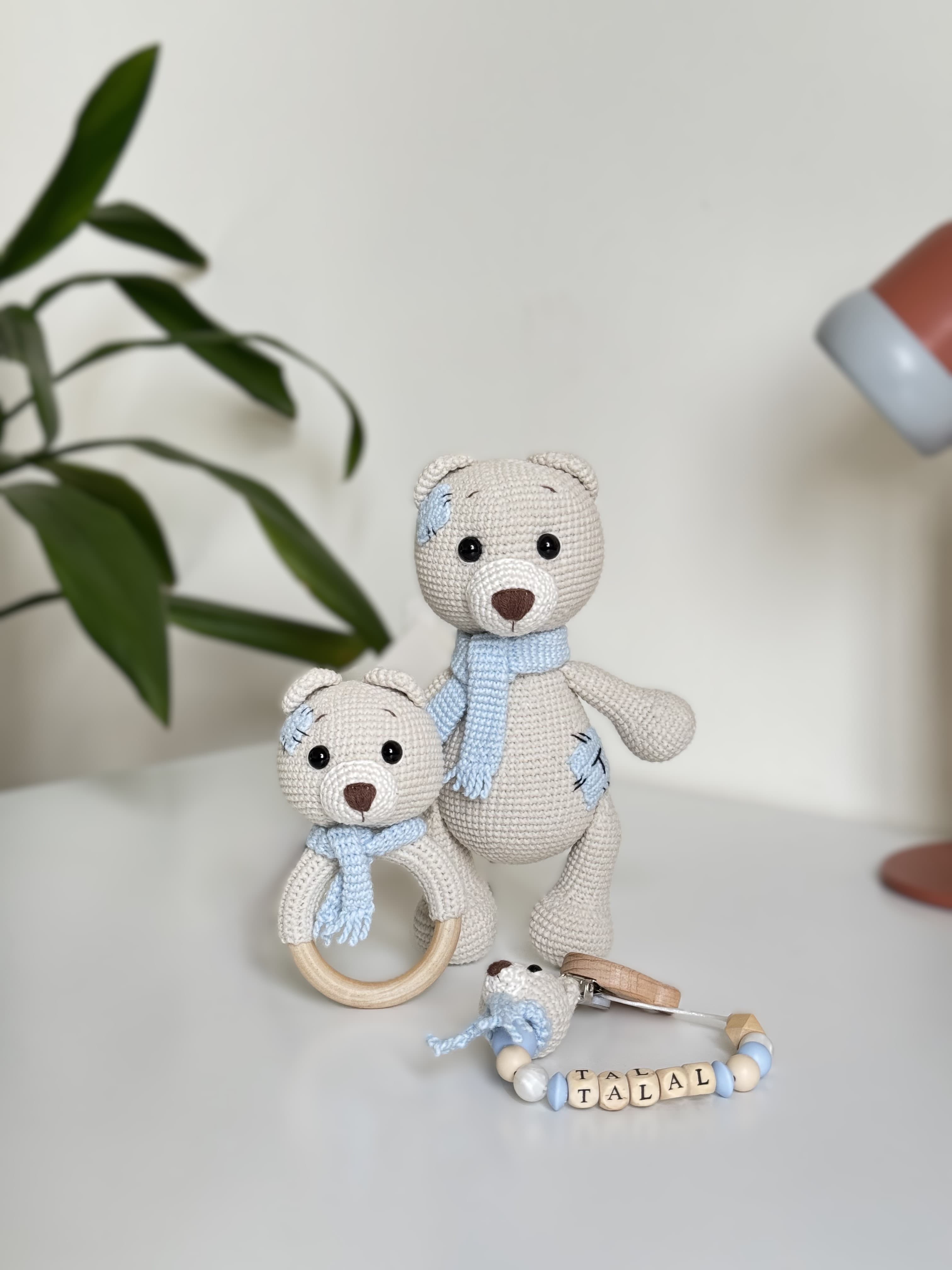 Loopli | Bear with Scarf Set