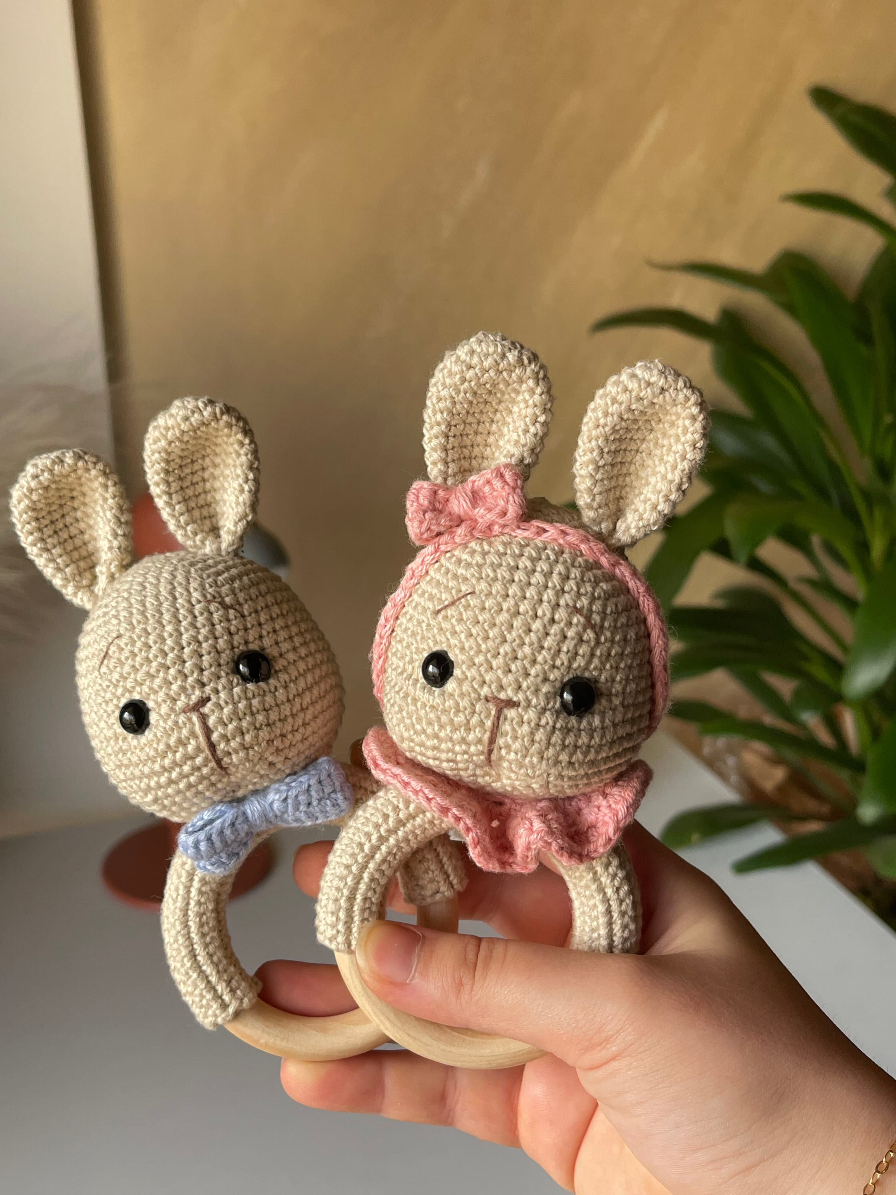 Loopli | Bunny Rattle — Boy and Girl